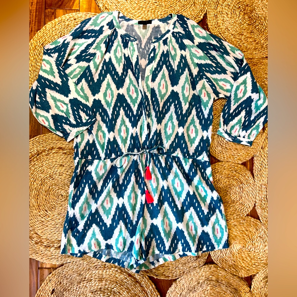J. Crew Ikat Romper